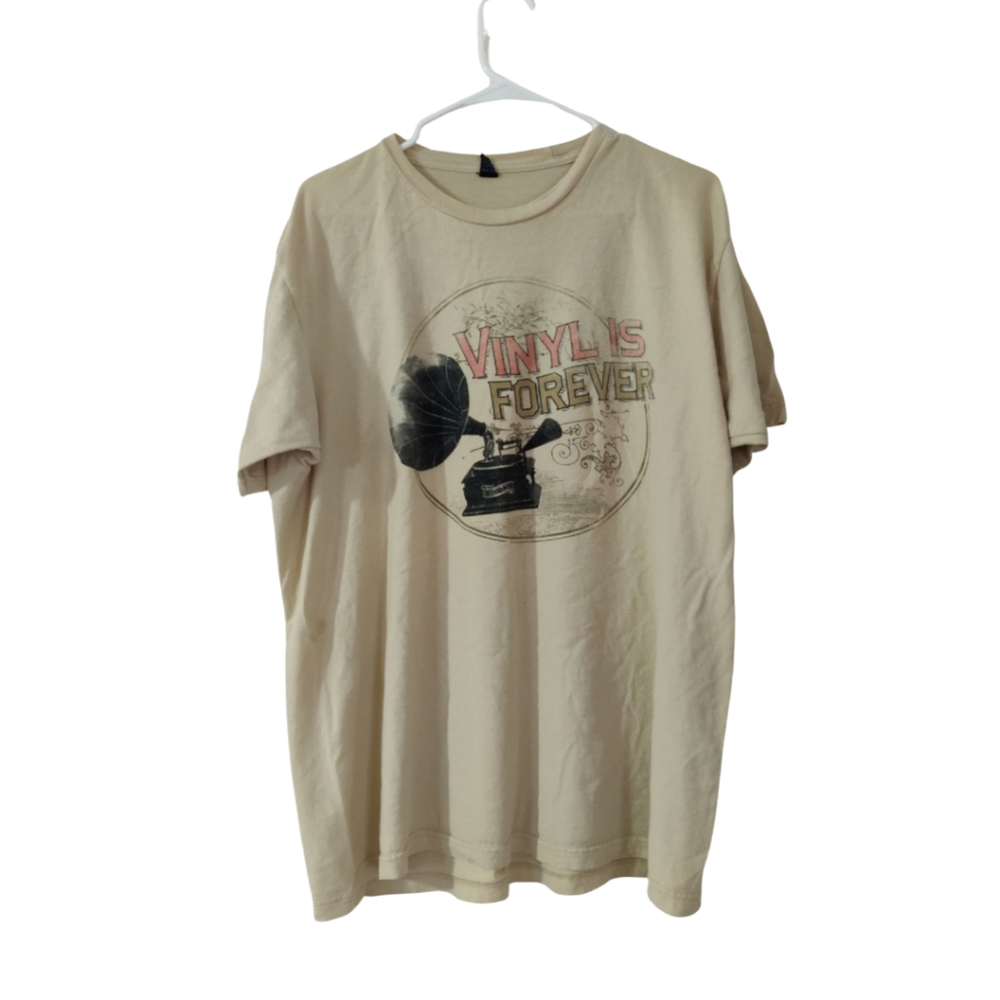 Vinyl is Forever T-Shirt Vintage Style - Picture 1 of 5